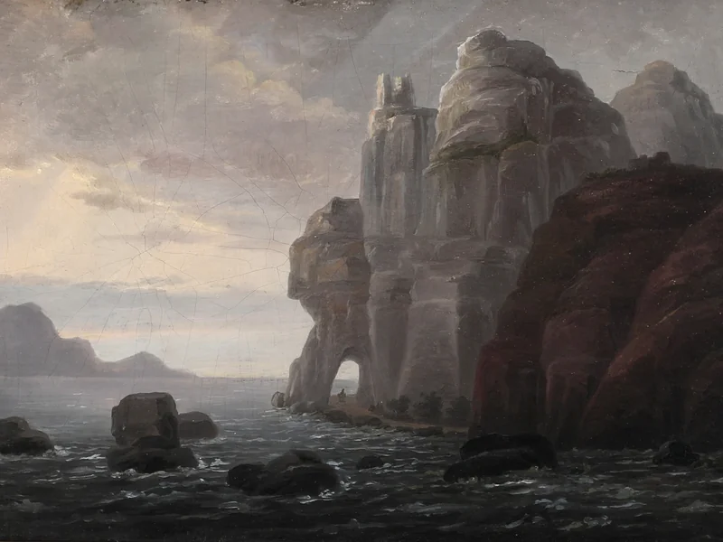 1779-Johannes Ludvig Camradt - Tratto roccioso della costa scozzese